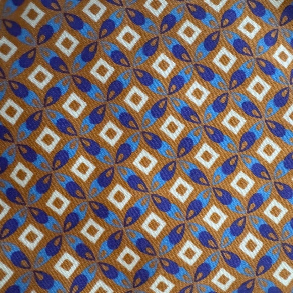 ZILCH Mosaic Print Pant Rust Brown Multicoloured  Cotton Spandex, Small, NWT - Picture 6 of 15